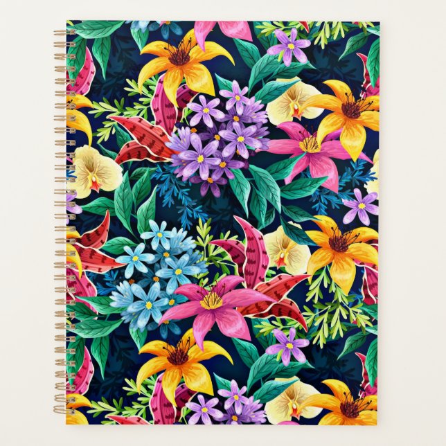 Handgemalt Exotic Floral Pattern-23001 Planer (Vorderseite)