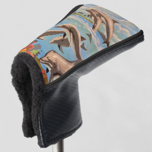 Handgemalt nach Anzahl Geliebte Delphine Golf Headcover