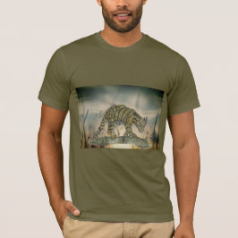 Handgemalt schöner bedeckter Leopard T-Shirt