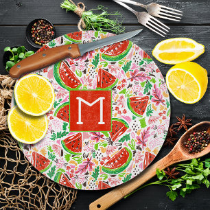 Handgemalt Sommerfruchtmuster Schneidebrett