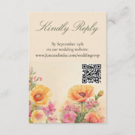 Handgemalt Thema Begleitkarte