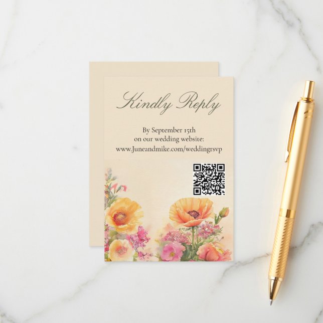 Handgemalt Thema Begleitkarte (Vorderseite/Rückseite Beispiel)