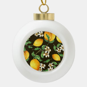 Handgemalt Wasserfarben-Muster Keramik Kugel-Ornament