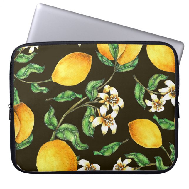 Handgemalt Wasserfarben-Muster Laptopschutzhülle (Vorderseite)