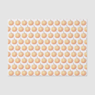 Handgemalt Wasserfarben Orange Pumpkin Seidenpapier