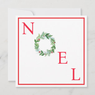 Handgemalt Watercolor Holiday Wreath WEIHNACHTEN