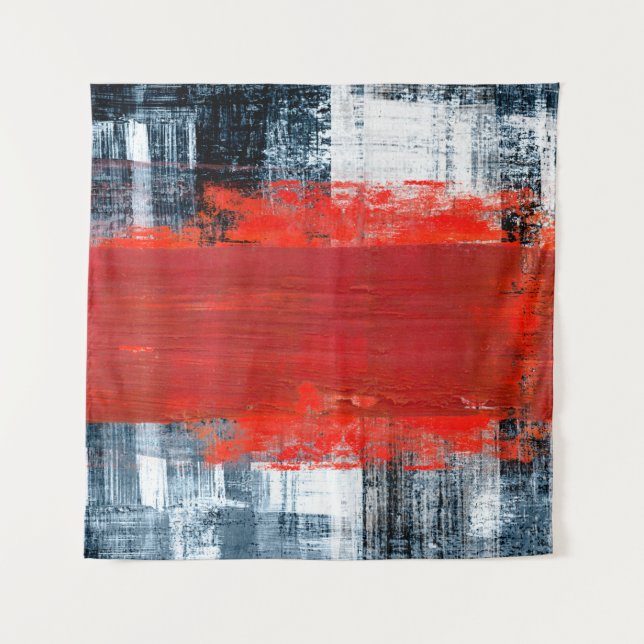  handgemalte abstrakte Hintergrundkunst, abstrakt, Wandteppich (Vorderseite)
