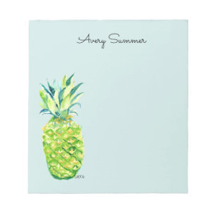 Handgemalte Ananas Meeresschaum-Einkaufsliste Notizblock