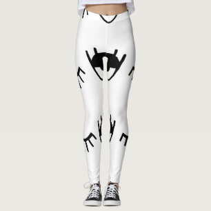 Handgemalte Augen Tinte Muster Leggings