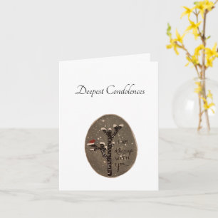 Handgemalte Beileid-Karte Karte