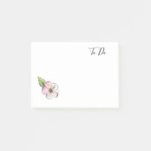 Handgemalte Blume Design "To Do" Sticky Notes