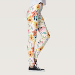 Handgemalte Blume Wasserfarben Garten farbenfroh Leggings<br><div class="desc">Entspannen Sie in stilvollen Leggings mit einem Muster von skurrilen Aquarellgarten-Blume. Ideal für einen abendlichen Aufenthalt,  ein Fitnesscenter oder ein Party im Garten.</div>
