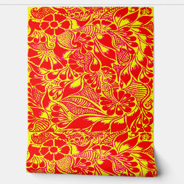 Handgemalte Blütenblätter Henna Peel and Stick Tapete