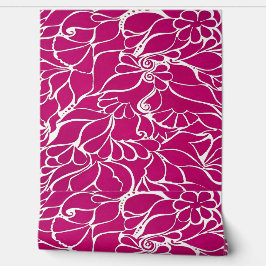 Handgemalte Blütenblätter Henna Peel and Stick Tapete