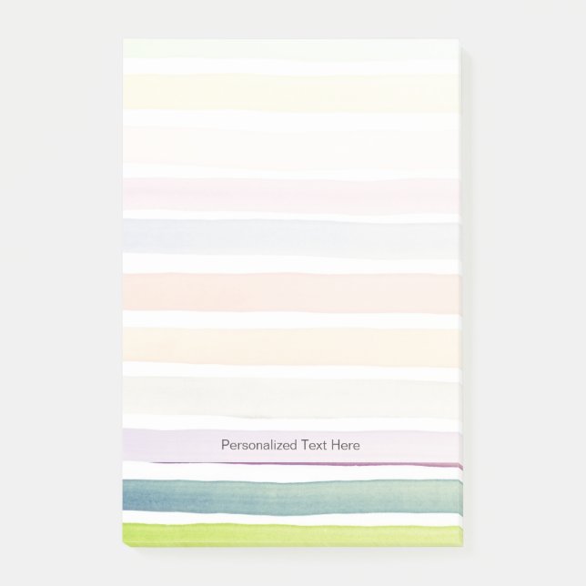 Handgemalte Bürstenanschläge des Aquarells, Fahnen Post-it Klebezettel (Vorderseite)