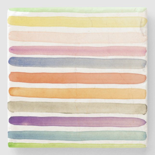 Handgemalte Bürstenanschläge des Aquarells, Fahnen Steinuntersetzer (Vorderseite)