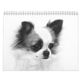 Handgemalte Chihuahua-Portraits Kalender
