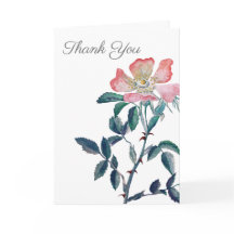 Handgemalte Elegante Wasserfarbe Wilde Rose Blume