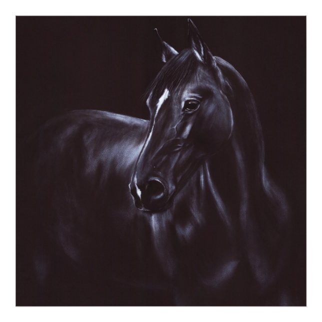 Handgemalte Equine Art Fotodruck (Vorne)