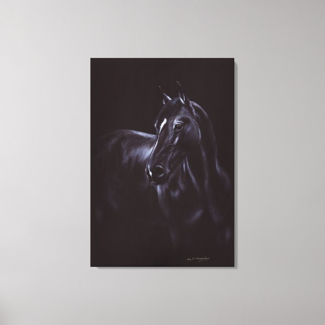 Handgemalte Equine Art Leinwanddruck (Vorderseite)