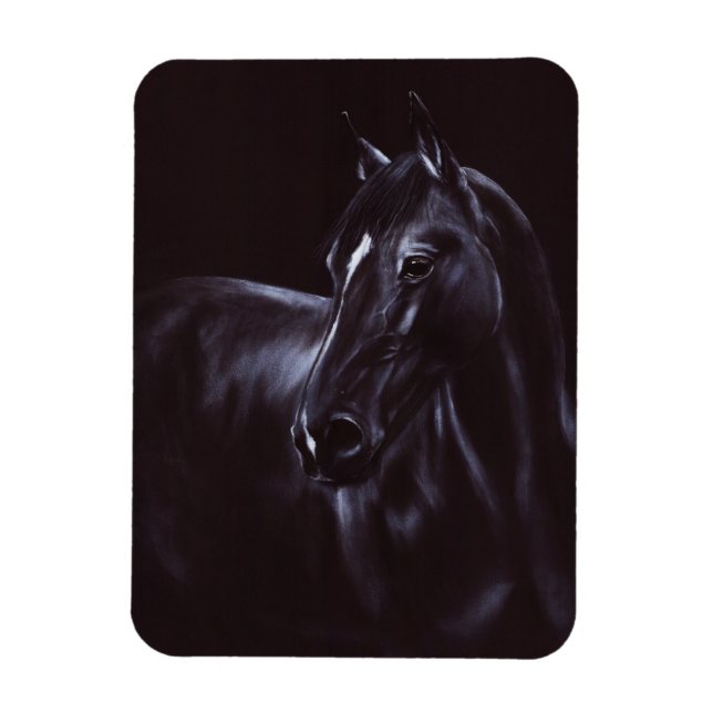 Handgemalte Equine Art Magnet (Vertikal)
