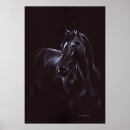 Handgemalte Equine Art Poster