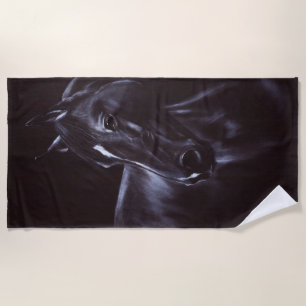 Handgemalte Equine Art Strandtuch