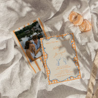 Handgemalte, farbige Foto-Hochzeit
