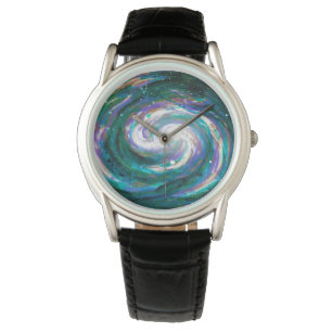 Handgemalte Galaxie Armbanduhr