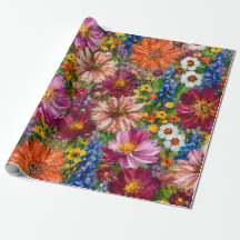 Handgemalte Geschenkverpackung mit Wildblumen | Bu
