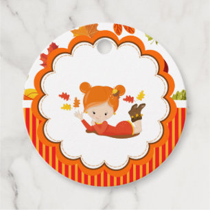 Handgemalte Herbst-Liebesmarken Geschenkanhänger