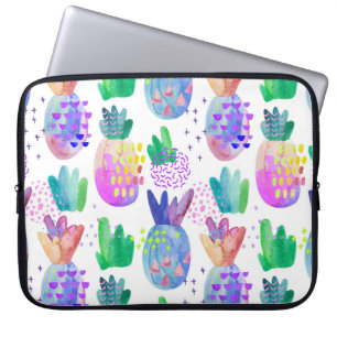 Handgemalte HerbstBlume, nahtlos. Laptopschutzhülle