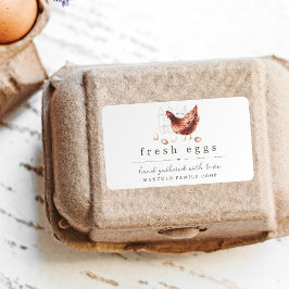 Handgemalte Hühnerfarm oder Coop-Eierkarton