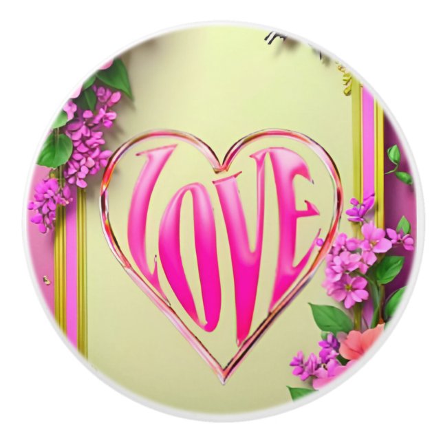 Handgemalte Keramik - Rumpf Keramikknauf (Vorderseite)