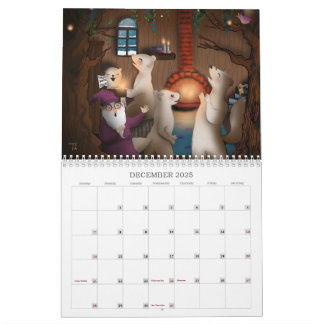 Handgemalte Kinder - Illustration 2025 Kalender