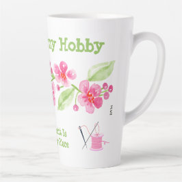 Handgemalte Kirschblüten Granny Needlepoint Milchtasse