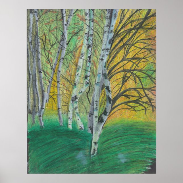 Handgemalte Kunst Print Wall MURAL Poster Malerei (Vorne)