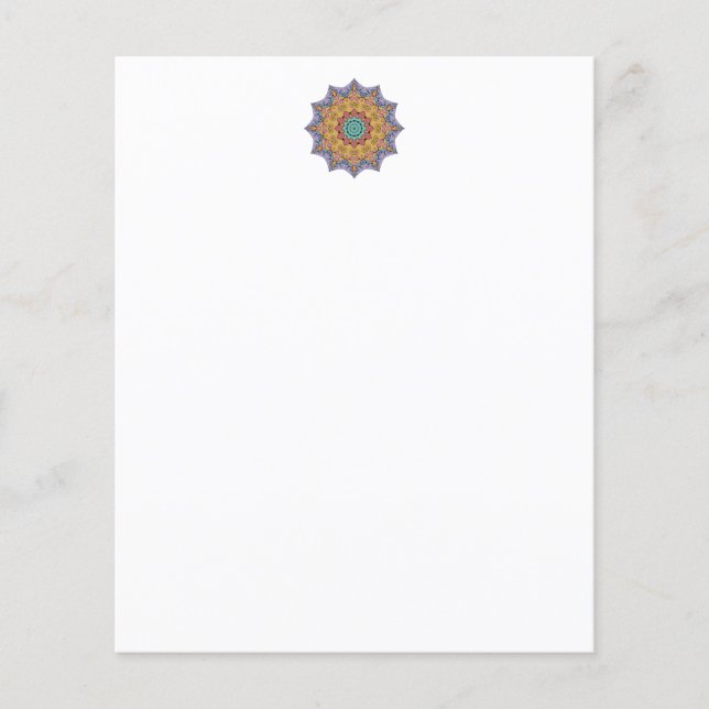 Handgemalte Mandala-Uhr 1 (Vorderseite)
