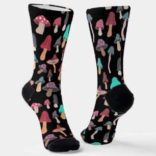 Handgemalte Niedliche Mushroom Fungi Muster Socken