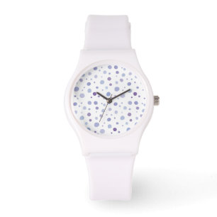handgemalte Polka Punkte Armbanduhr