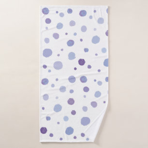 handgemalte Polka Punkte Badehandtuch