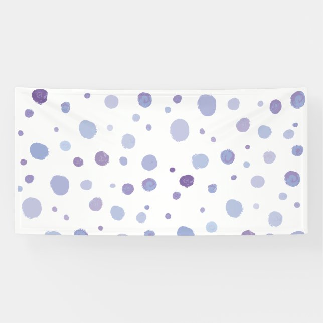 handgemalte Polka Punkte Banner (Horizontal)