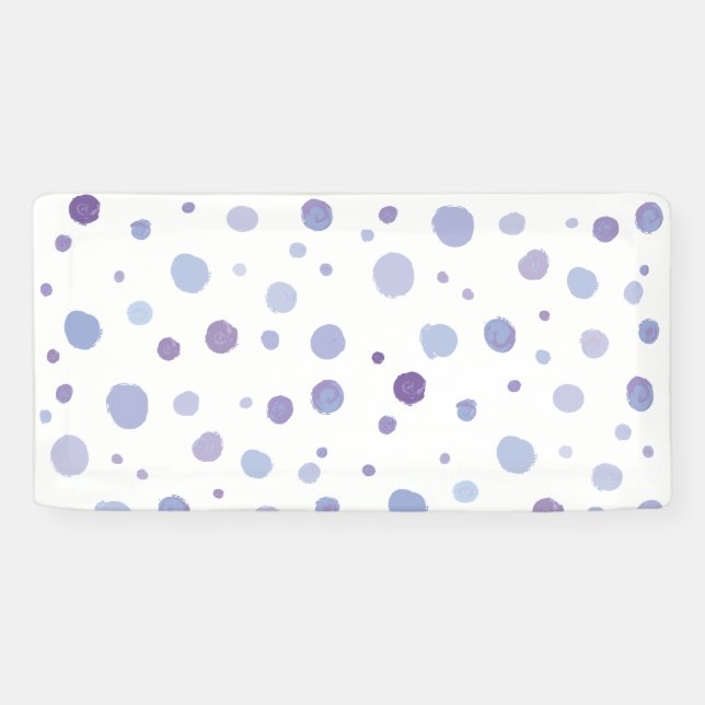 handgemalte Polka Punkte Banner (Horizontal)