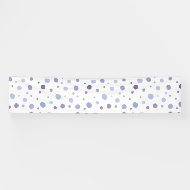 handgemalte Polka Punkte Banner (Horizontal)