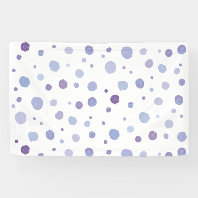 handgemalte Polka Punkte Banner (Horizontal)