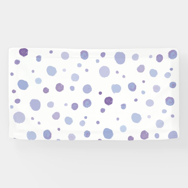 handgemalte Polka Punkte Banner (Horizontal)