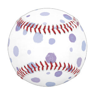 handgemalte Polka Punkte Baseball