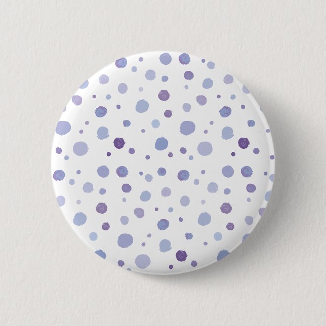 handgemalte Polka Punkte Button (Vorderseite)
