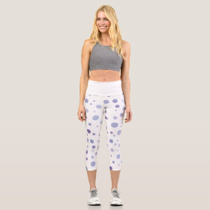 handgemalte Polka Punkte Capri Leggings