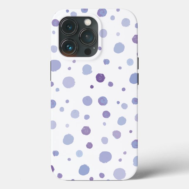 handgemalte Polka Punkte Case-Mate iPhone Hülle (Rückseite)